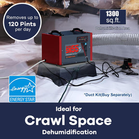 Abestorm 120 Pints Crawl Space Dehumidifiers | Guardian SN55S