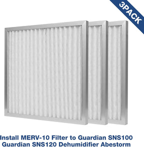 Abestorm 3 Pack MERV-10 Filter for Guardian SNS100/SNS120