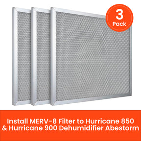 Abestorm 3 Pack MERV-8 Filter for Hurricane850/Hurricane900