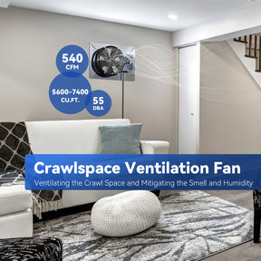 crawlspace ventilation fan 540 CFM