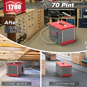 Abestorm 70 Pints Crawl Space Dehumidifiers | Guardian SN35P