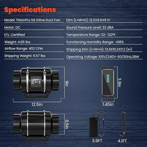 fan for air duct