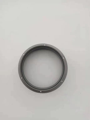 New Air System Flange Interface 100, Black Plastic Straight Dryer Vent Wall Plate Wall Trim Pipe Collar, for Heating Cooling Ventilation System