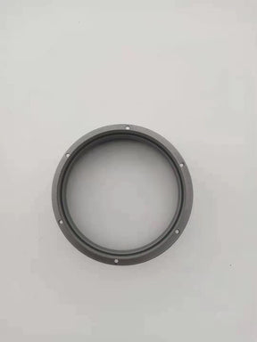 New Air System Flange Interface 150, Black Plastic Straight Dryer Vent Wall Plate Wall Trim Pipe Collar, for Heating Cooling Ventilation System