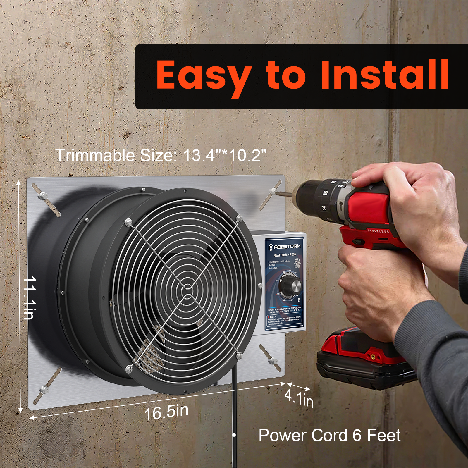 install crawl space ventilation fan