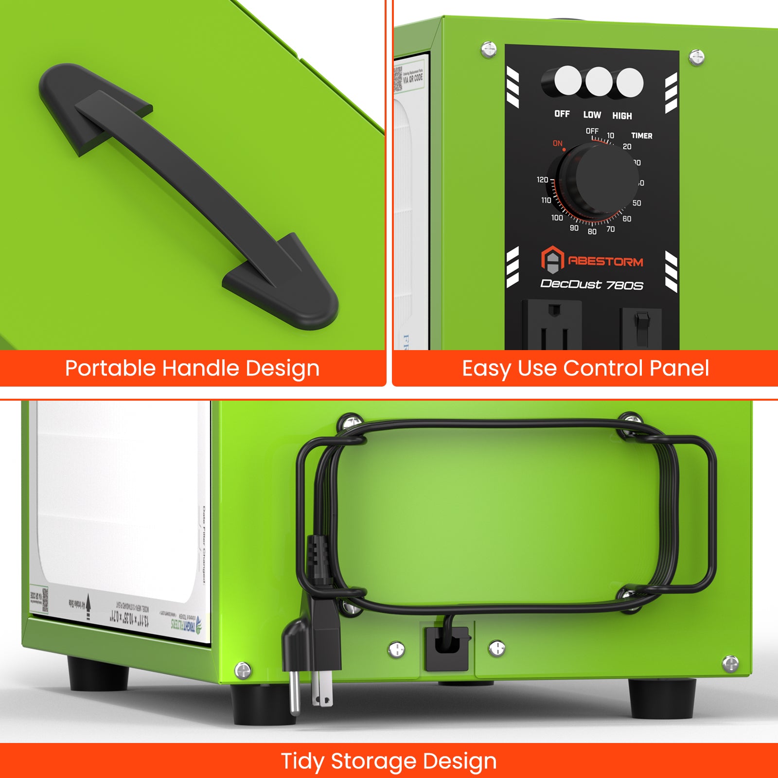 Abestorm Portable Air Filtration System For Woodworking Shops | ‎DecDust 780S