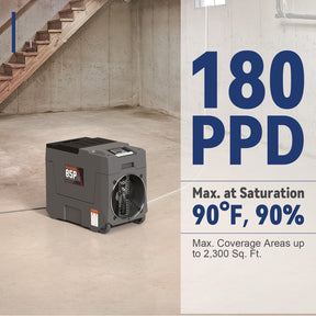 2300sq.ft commercial crawl space dehumidifier
