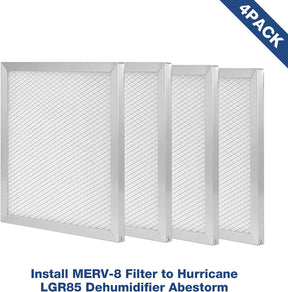 Abestorm 4 Pack MERV-8 Filter for Hurricane LGR85